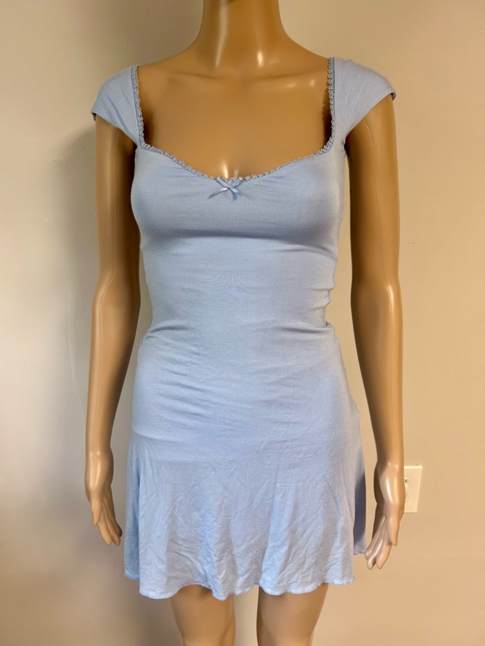 Oh Polly Light Blue Mini Dress - Picture 3 of 4